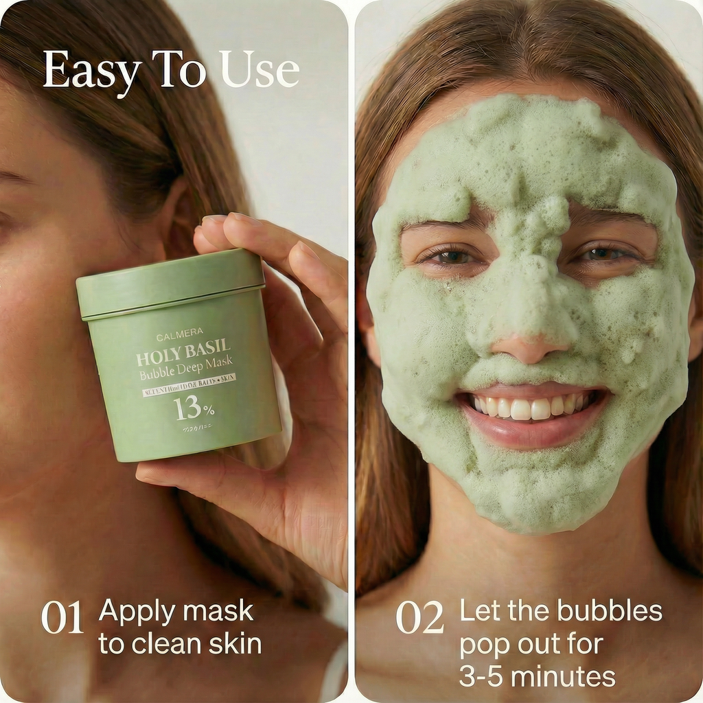 Calmera ™- Holy Basil Bubble Mask
