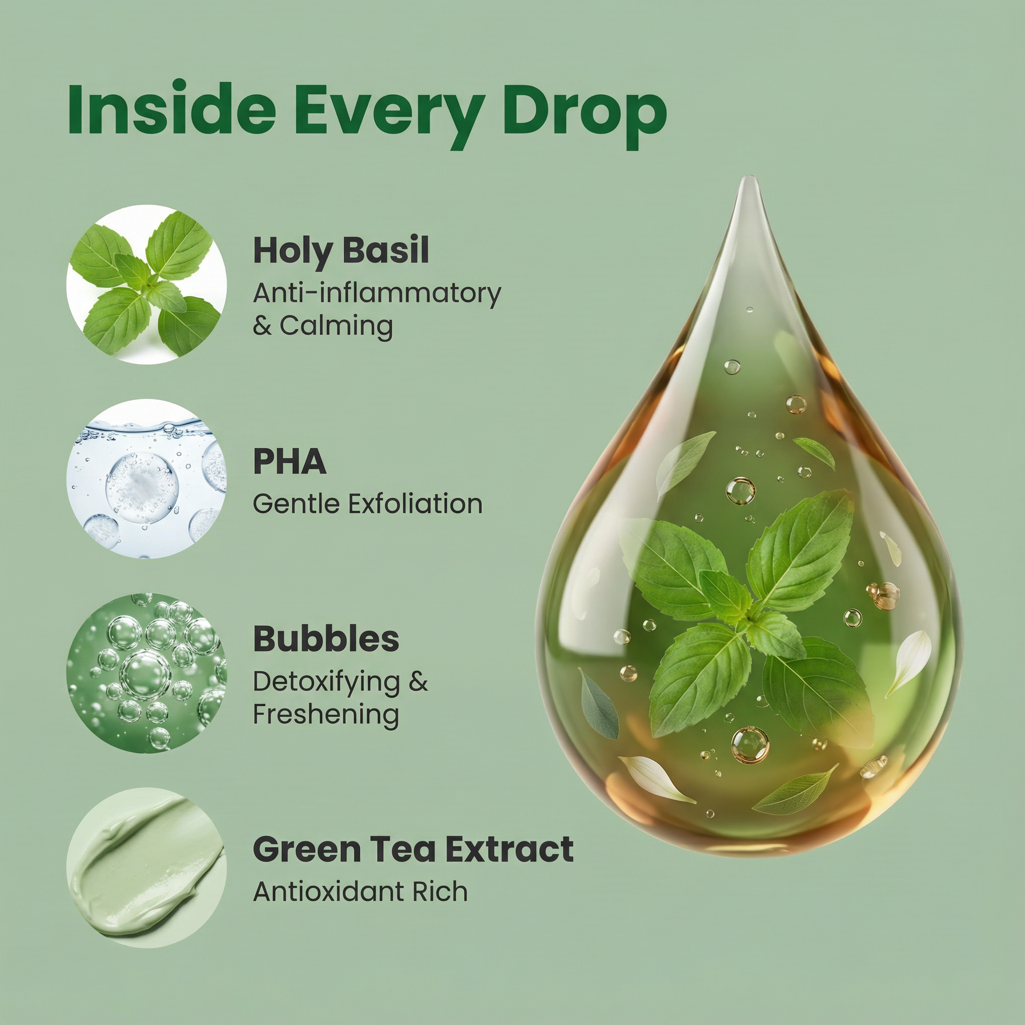 Calmera ™- Holy Basil Bubble Mask